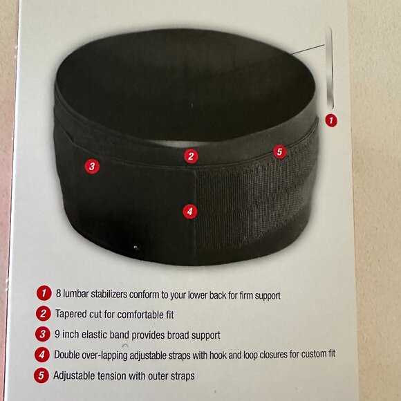 MUELLER Adjustable Back Brace One Size Fits Most - Picture 5 of 10